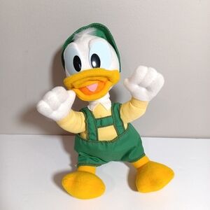 Walt Disney Playskool German Donald Duck Plush Doll Vintage 90's